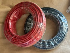 2 Pack 100ft 10AWG Red+Black Solar Cable Tinned Copper H1Z2Z2-K RV Boat PV
