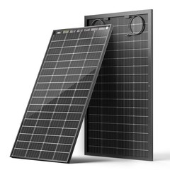 200W Bifacial Solar Panel, 25% Efficiency, Grade A+ Cells, IP65 Waterproof, RV/M