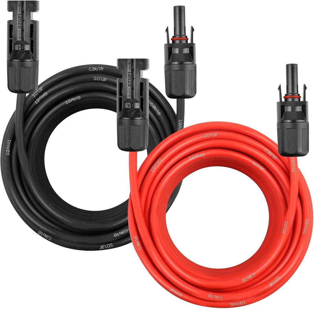 10 AWG Solar Extension Cable 10 Gauge 40 Feet Solar Wire for RV Boat Hom