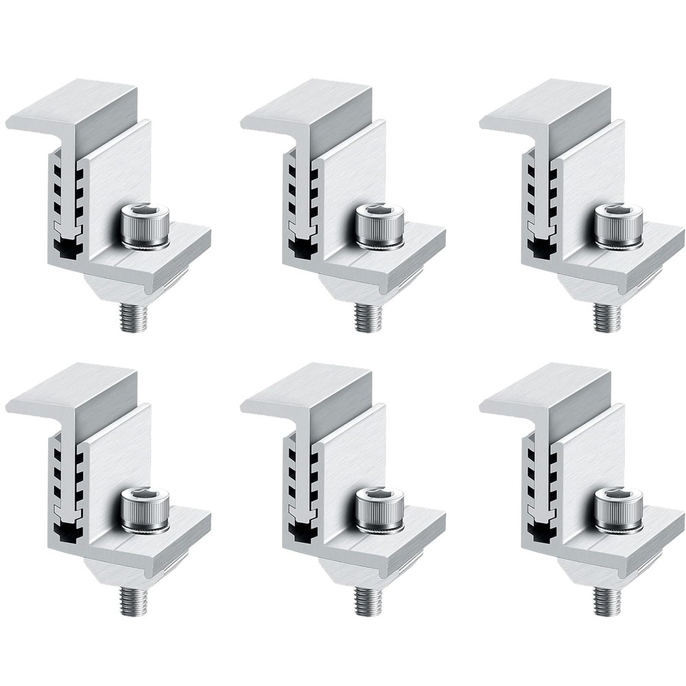 6 Pack Solar Panel Mounting Brackets Solar Panel Clamps Solar Panel Accessories