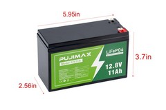 12V 11Ah LiFePO4 Lithium 3000+ Deep Cycle Lithium Iron Battery Phosphate BMS RV