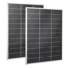 Uimoso 2PCS 100W Dual-Sided Solar Panels with 23% Efficiency Monocrystalline