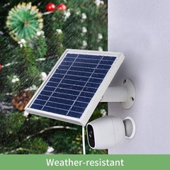 iTODOS Solar Panel Works for Arlo Pro and Pro2 Camera,11.8feet Silver
