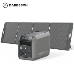 Dabbsson Portable Power Station 1200W 1008Wh Solar Generator w/210W Solar Panel