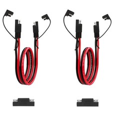 1FT 10AWG SAE Extension Cable w/Polarity Reverse Adapter for RV,Solar Panel(2)