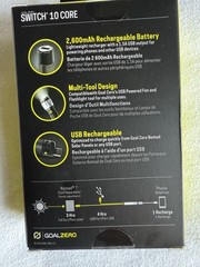NEW Goal Zero Switch 10 CORE, RECHARGER USB Power Bank #21017