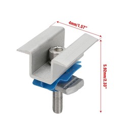10 Pcs Adjustable Solar Panel Mounting Bracket Clamps Wide Photovoltaic Suppo…