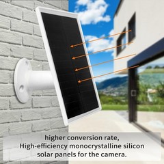6W Solar Panel with 10ft Charging Cable – Power for Outdoor Cameras