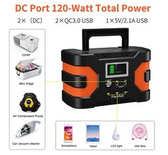 Flashfish 150W Portable Power Station 166Wh Backup Battery Camping/Hiking/Home