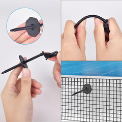 Solar Panel Bird Guard Fastener Clips,50 Sets Critter Guard Fasteners,Premium Ny