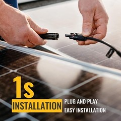 Solar Y Connector Solar Panel Parallel Connectors Extra Long 1 to 5 Solar Bra…