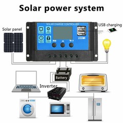 200 Watts Solar Panel Kit 100A 12V Battery Charger with Controller Caravan Boat