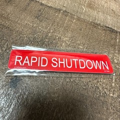 3/4″ x 4″ RAPID SHUTDOWN Labels 03-348 Solar PV Sticker Pack of 10 USA