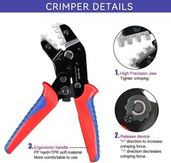 Solar PV Cable Crimping Tool for Solar Wire Connectors, AWG14-10 (2.5/4/6Mm²) –
