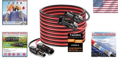 Solar Panel Extension Cable 50 Feet 10AWG Waterproof Female Male Connectors f…