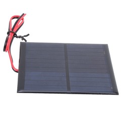 5Pcs Mini Solar Panel Board Module + 30CM Red And Black Wire DC5.5V 160mA