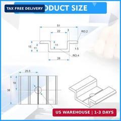 12 Pack Solar Panel Mid Clamps 1.06 Inch Solar Panel Bracket Aluminium Mounting