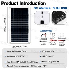 6000W 100A 110V Solar Panel Kit Complete Solar Power Generator Home Grid Syste