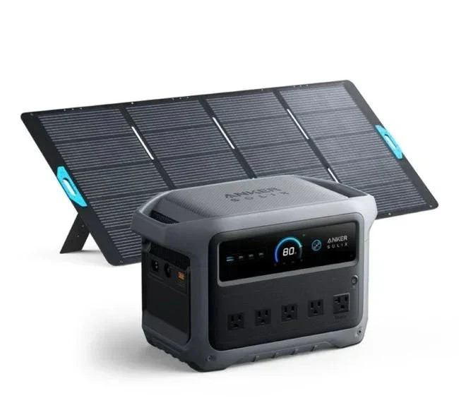 Anker SOLIX C1000 Gen2 Portable Solar Generator + 400W Solar Panel | 1024Wh