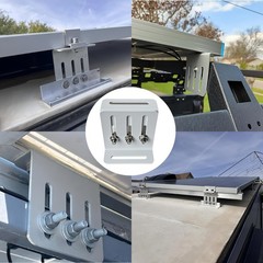 Adjustable Solar Panel Tilt Mount Bracket, Heavy Duty Solar Panel Mounting Kit