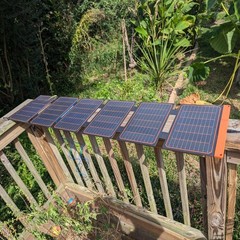 60W Foldable Solar Panel, Portable Solar Charger with USB-C/USB-A QC3.0/DC 20…