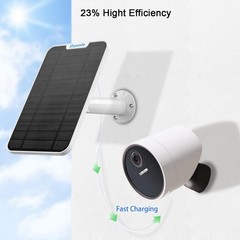 Durable Solar Panel with 3ft Cable for SimpliSafe Outdoor Security Cameras