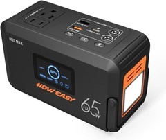 HOWEASY 135W Portable Solar Generator 270W Peak 98Wh