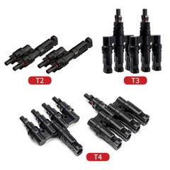 GEYA 1 Pair T Branch IP67 PV Solar panel Cable Connectors 2/3/4/5/6 Male&Female