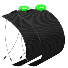Waterproof Monocrystalline Lightweight Solar Panel 2pcs 130W (260W) for Curved