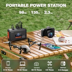 HOWEASY 135W Portable Solar Generator 270W Peak