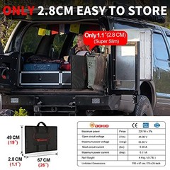 200W 36V Portable Foldable Solar Panel Kit, Compact 20×27.4in 200W 36v 20x27in