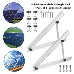 4/8x Adjustable Solar Panel RV Tilt Mount Brackets Flat Surface Frame Roof Boat