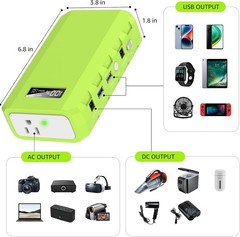 Portable Power Source with 24000mAh Capacity – Ideal for Camping