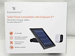 Wasserstein Eufy Cam E Outdoor Smart Security Camera Black Solar panel