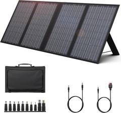 Foldable Solar Panel Charger 60W with 18V DC Output (11 Connectors) for 100W~350