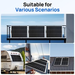 150W 600W 900W Flexible Solar Panel,Ultra Light & Thin, Off-Grid, Monocrystaline