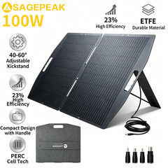 300W Foldable Portable Solar Panel IP65 Waterproof for Power Station Charging