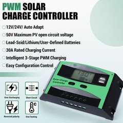 400W 200W Flexible Solar Panel Kit with PWM Charger Controller RVs Caravan Boat