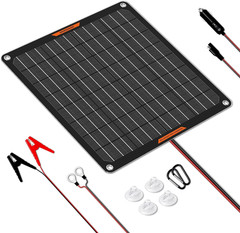 Solar Battery Charger 10W 12V Solar Trickle Car Battery Maintainer Portable