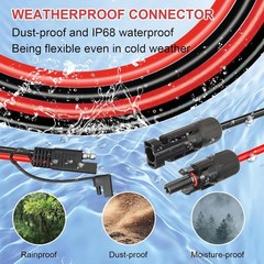 15FT 10AWG Solar Extension Cable for RV Solar Panel