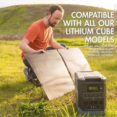 Wagan 100W Foldable Solar Panel Portable Anderson Connector RV Camping
