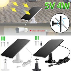 Solar Panel for Outdoor Camera Security Cam Micro USB to Type C Battery Charger