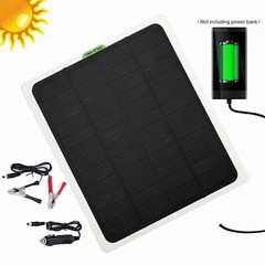22W Solar Panel Kits 12V Trickle Battery Outdoor Charger Maintainer Boat RV Car