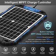 Pro Solar Battery Charger & Maintainer, Waterproof 12W for Automotive and Marine