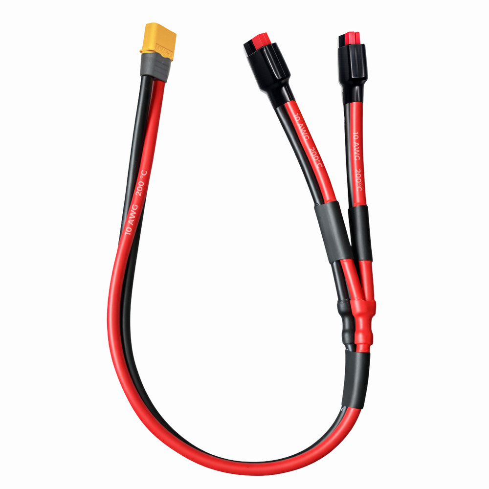 XT60 to Anderson-style Y Splitter 10AWG Parallel Connector Cable 2 Way 3 Way