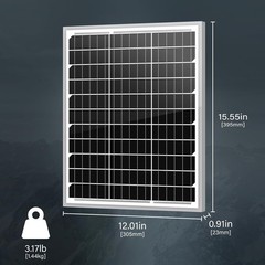 Portable 20W Solar Panel with MC4 Connector – Easy Installation & Lightweight