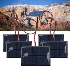 5pcs DC5V 150mA 5pcs Solar Panel Module With 30cm/11.8in Wire Charging