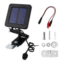 6V Solar Panel Charger for Deer Feeders, Adjustable Mount, Waterproof, Alligator
