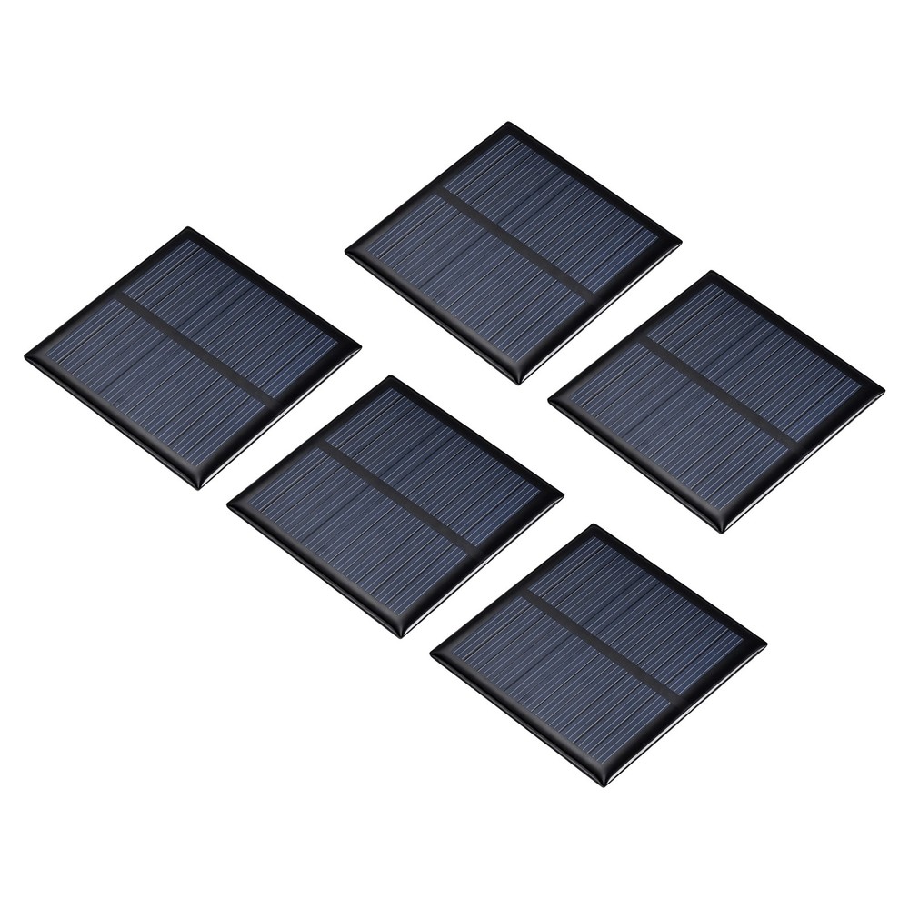 5Pcs 5.5V 0.44W 80mA Mini Polycrystalline Solar Panel 2.4×2.4″/60x60mm