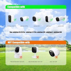 Solar Panel for eufy Camera,Security Camera,5V 4W Solar Panel for eufyCam 2/2…
